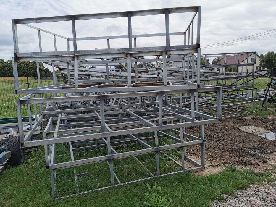 Złom użytkowy stal profile kątowniki ramki ocynkowany