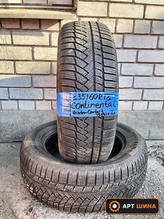 235 60 18 continental winter зима 2 шт протектор 85%