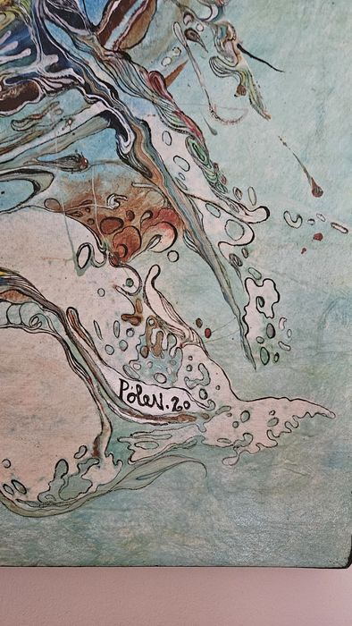 Tela dos artistas portugueses Alua Pólen -