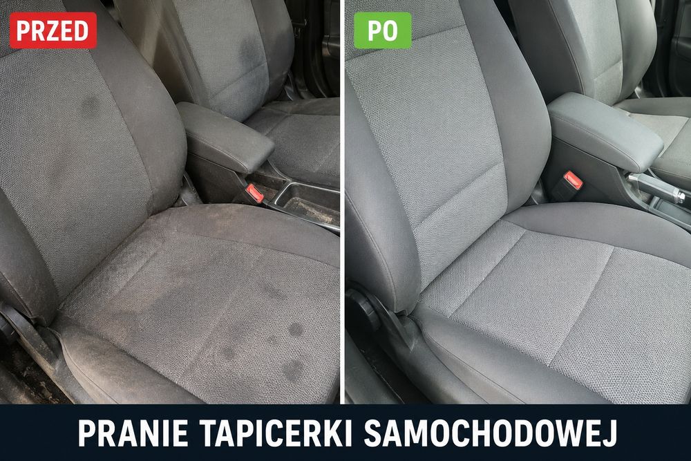 Pranie tapicerki samochodowej.