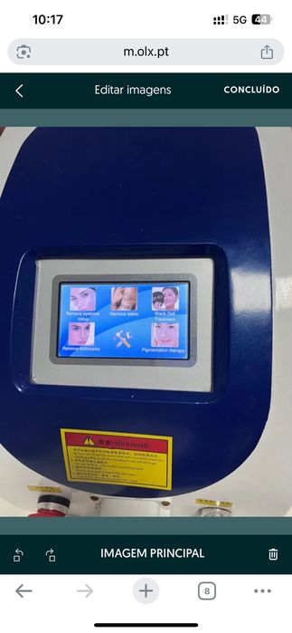 Máquina  remoção tatuagem