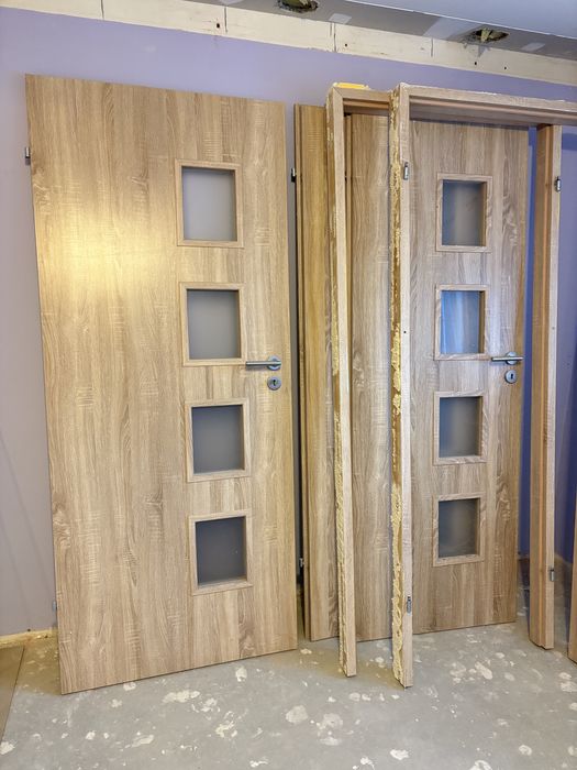 Drzwi wewnętrzne z ościeżnicą stałą