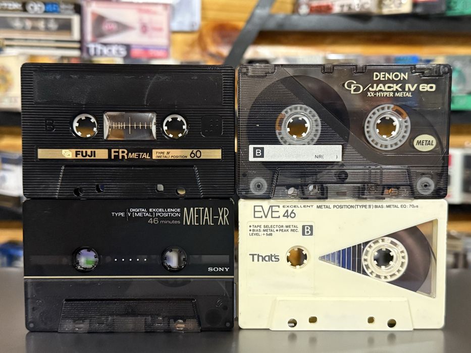 Продам лот(4шт)аудио кассет Thats+Denon+Sony+Fuji