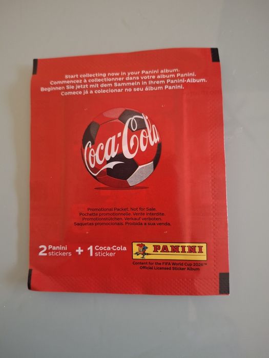 Saqueta cromos  mundial  coca cola