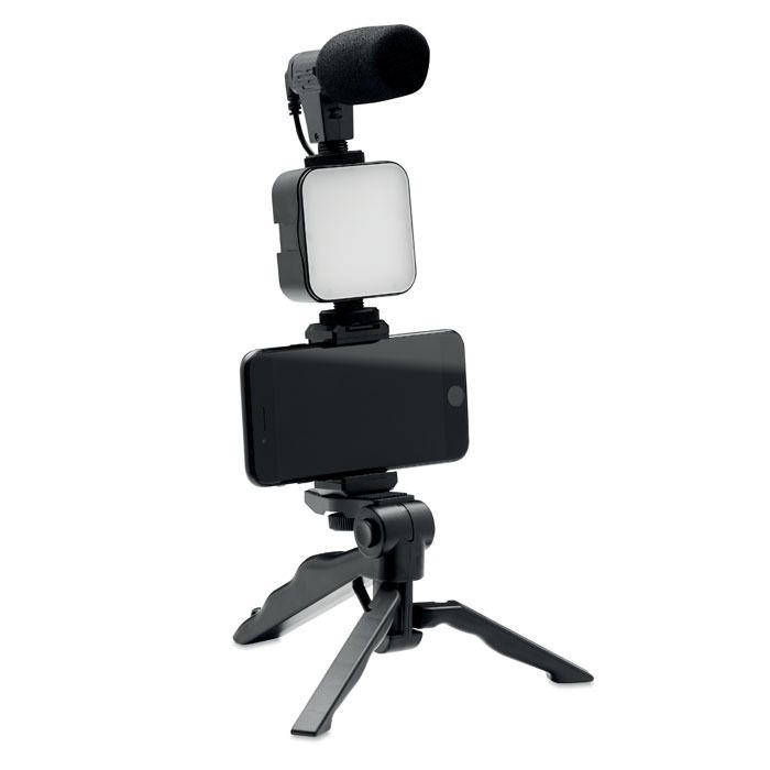 Kit vídeo smartphone -luz, Microfine - YouTube tiktok