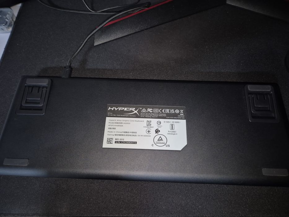 Механічна провідна клавіатура HyperX Alloy Origins Core, Blue Switch