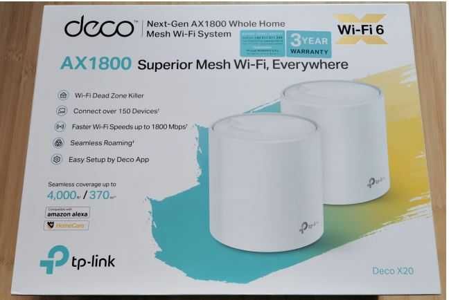 Mesh WiFi система  TP-Link  Deco X20 (2 pack) новый