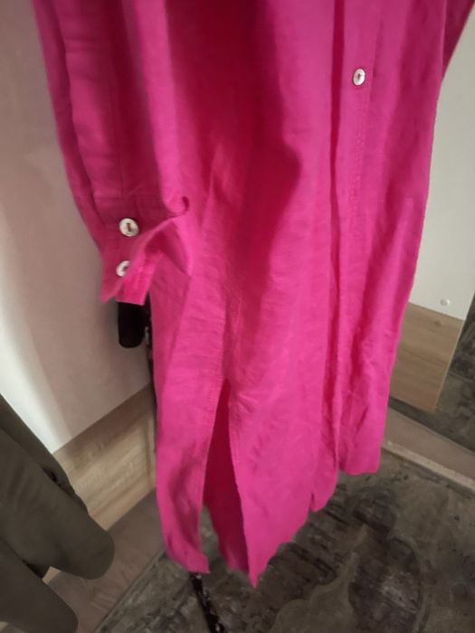 Туніка Zara,плаття-сорочка льняна ,S