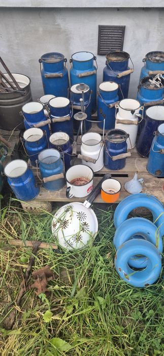 Emalia prl emaliowane naczynia kanka dzban imbryk chochla retro loft