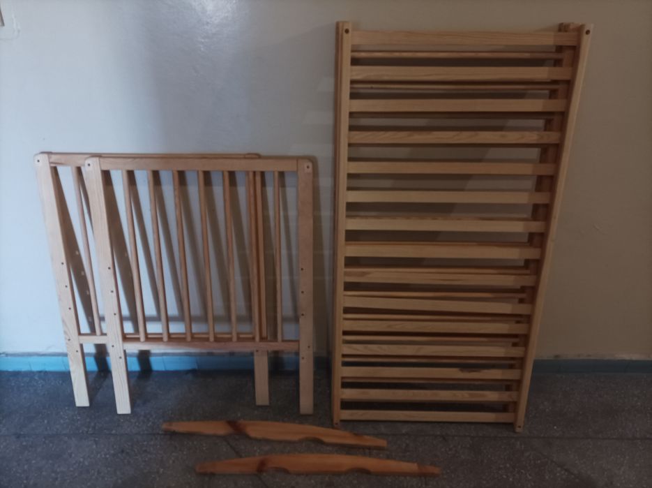 Дитяче ліжко ліжечко колиска для немовлят 124 /65 см з матрасом 120