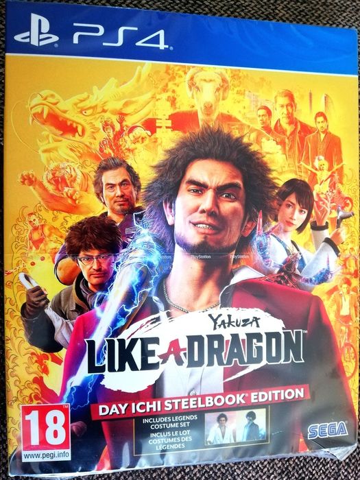 YAKUZA LiKE A DRAGON PS4 PS5 Day Ichi Steelbook Edition PlayStation 5