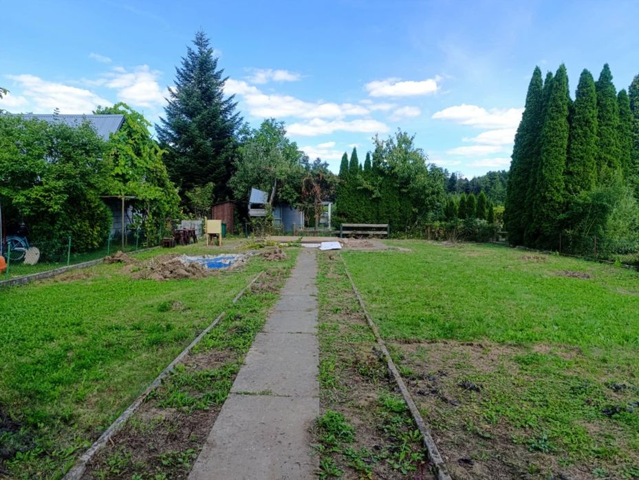 Kozienice Działka Rod Dolinka nad samym jeziorem