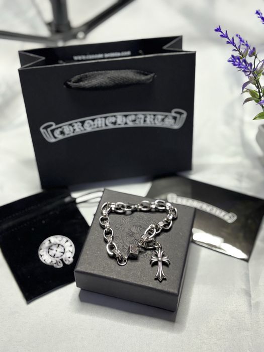 Подарунковий набір браслет Chrome Hearts Для Хлопця і Дівчини