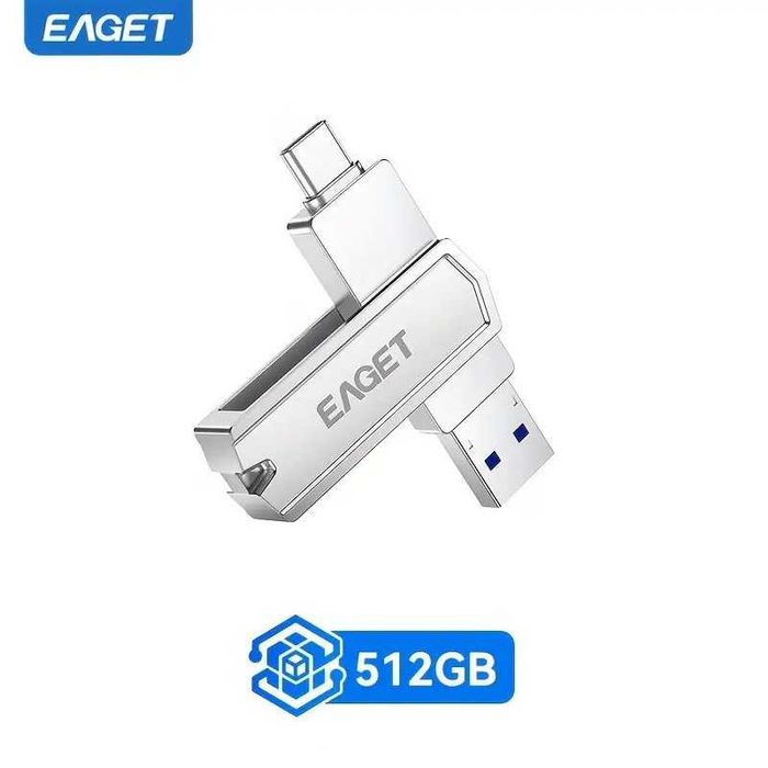 NOWY Pen Drive Eaget CF22 512GB USB-A / USB-C (3.0)