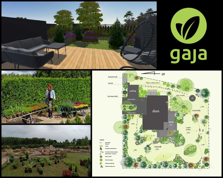 OGRODY zakładanie, projektowanie, usługi ogrodnicze