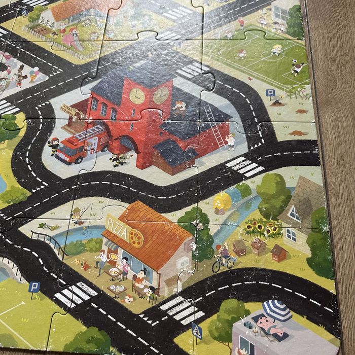 Puzzle ogromna droga do pojazdow giga puzzle mega