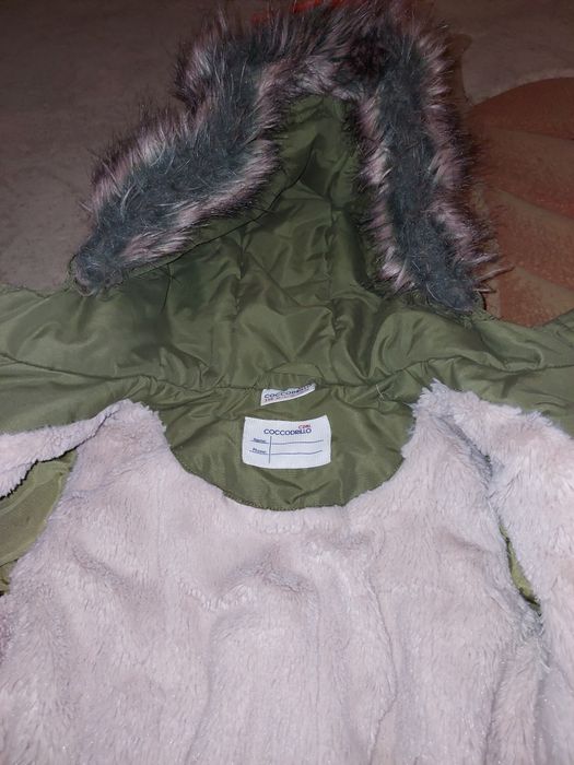 Kurtka zimowa dziewczęca parka Coccodrillo rozmiar 116
