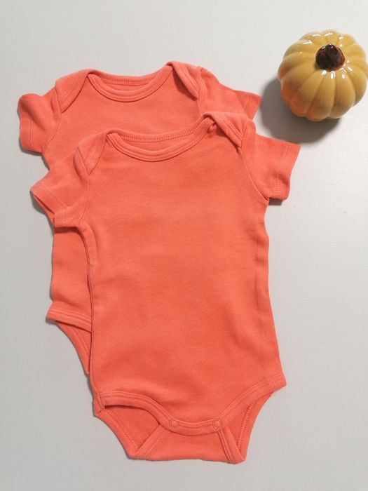 Pack 2 Bodies de Bebé Laranja Coral