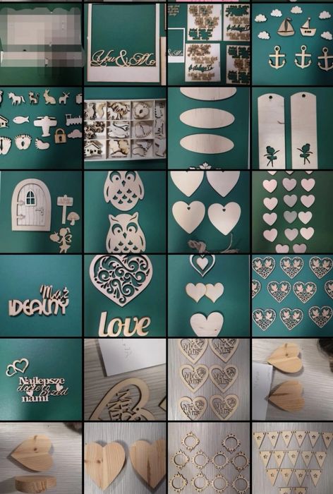 Ozdoby drewniane do decoupage