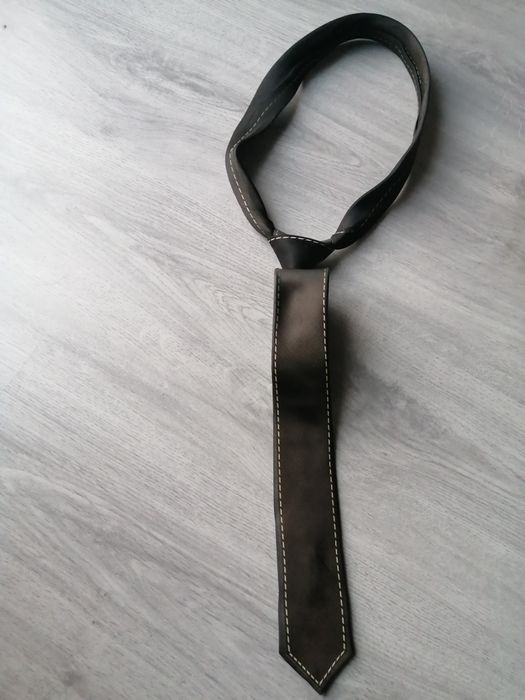 Krawat męski brązowy