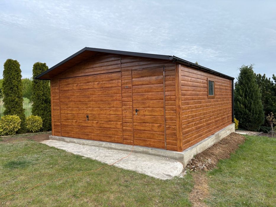 Garaz blaszany 6x6 5x6 7x6 8x6 10x6 profil zamkniety