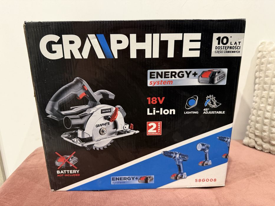 Акумуляторна дискова (циркулярна)пилка Graphite Energy+ 58G008