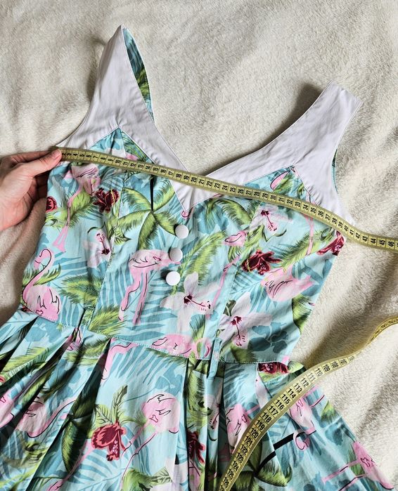 Hell bunny rozkloszowana wakacyjna sukienka xs 34