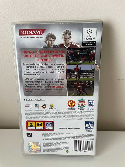 PES 2010 (Pro Evolution Soccer) PSP - Edição PT - Completo & Testado