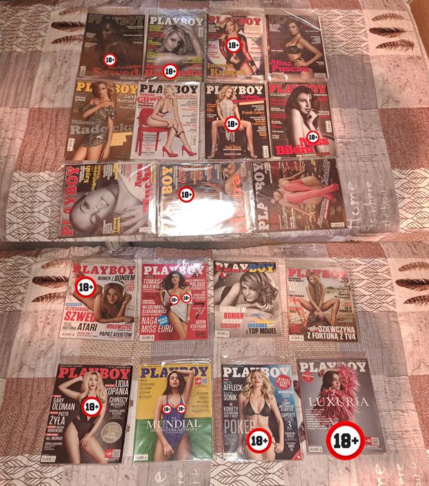 Czasopisma Playboy - 1998 do 2018 (75 Egzemplarzy)
