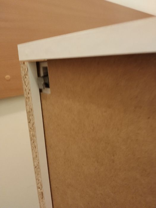 Szafka wisząca witrynka za szkłem biała