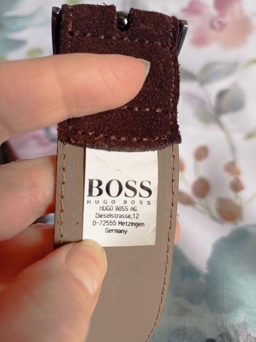 Шкіряний чоловічий ремінь Hugo Boss