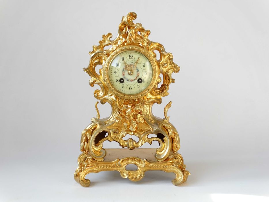 Бронзовий в позолоті годинник(часы) XIX ст. від Bernard Lyon і Mougin