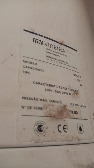 Termoaculador Videira, 100L