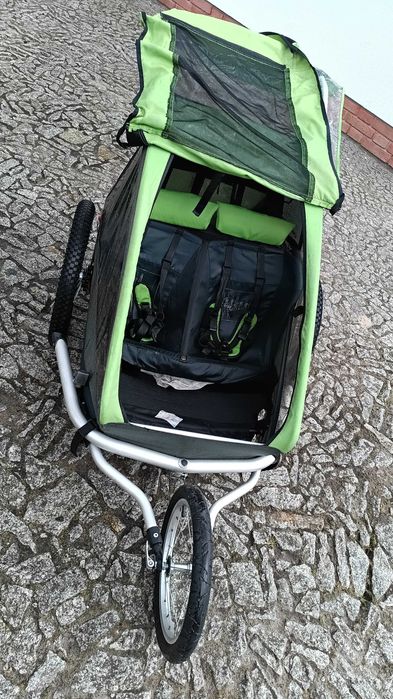 Croozer kid for 2. Wózek dziecięcy. Wózek do roweru. Wózek dla dwójki