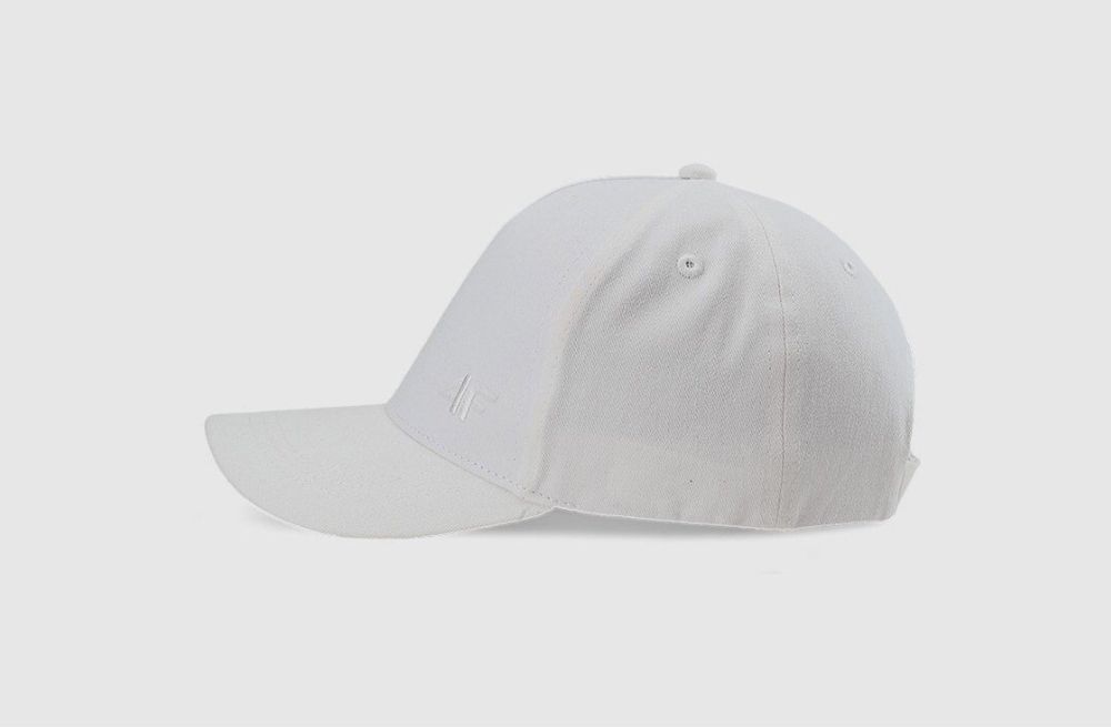 Czapka z daszkiem 4f biała one size