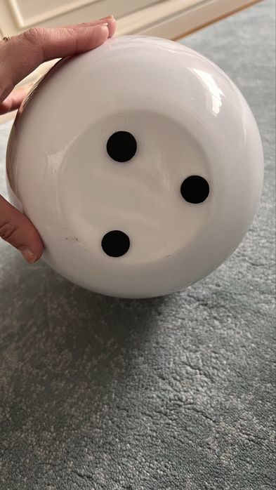 Vaso branco decorativo para flores