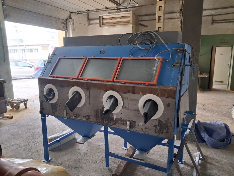 Piaskarka kabina duza + odpylacz