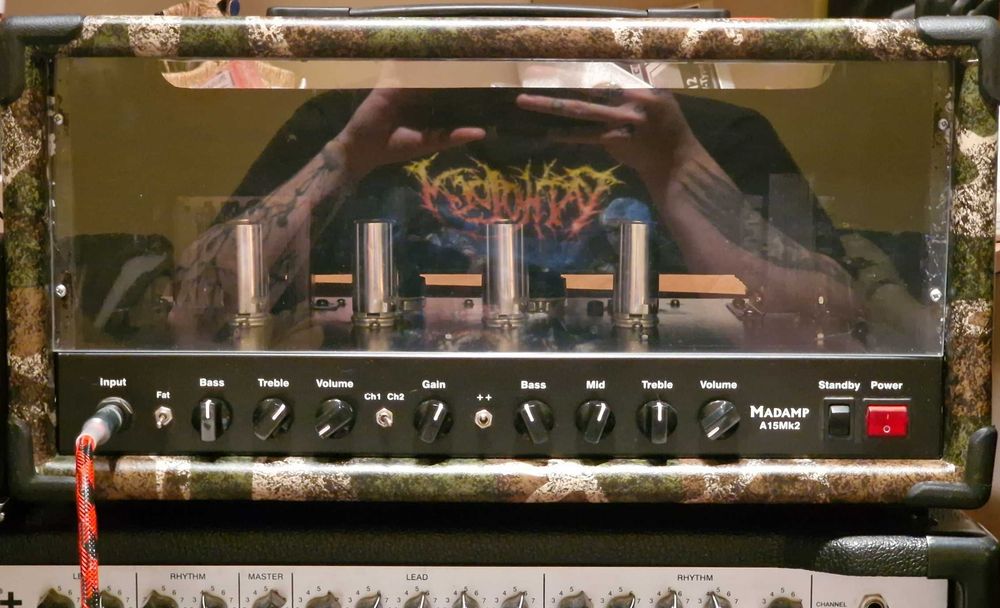 Wzmacniacz lampowy Madamp A15MK2 Deluxe | 15W | 6V6 TAD | Green Camo