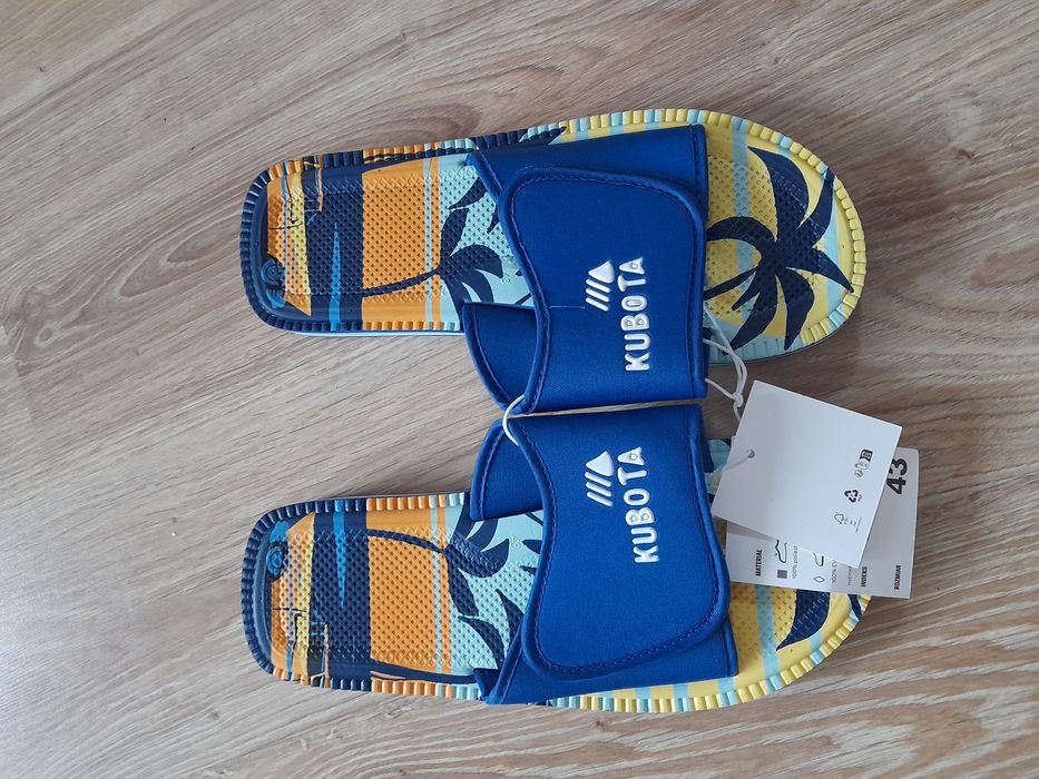 Klapki chłopięce męskie Kubota 43