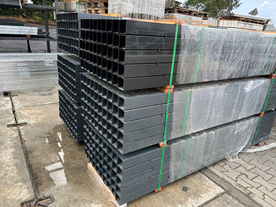 Słupek 100x100x3  230cm Antracyt Czarne 2.6m Grafit