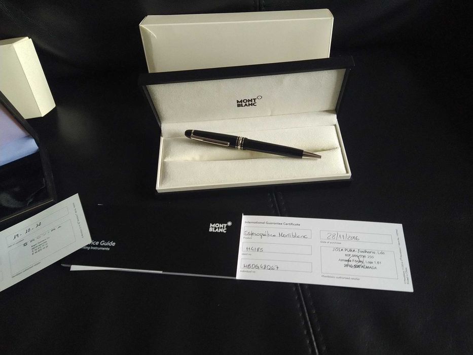 Conjunto 2 canetas Montblanc Meisterstuck (ouro rosa e platina)