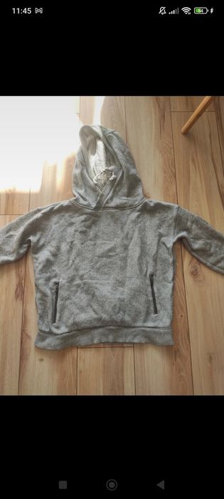 Szara wygodna sportowa bluza z kapturem Roxy S