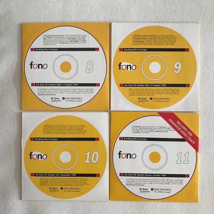 Pack discos cd Breaking Hits In Europe anos 90