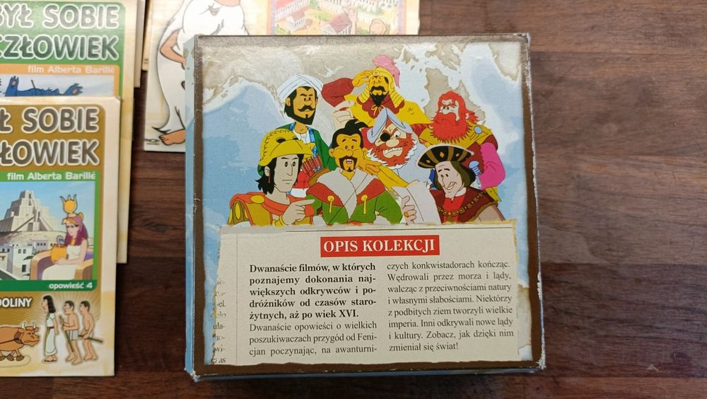 40płyt Był sobie człowiek 26VCD + Byli sobie podróżnicy12VCD + 2mapy