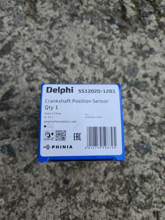 Delphi SS12020-12B1 - Датчик коленвала Mercedes