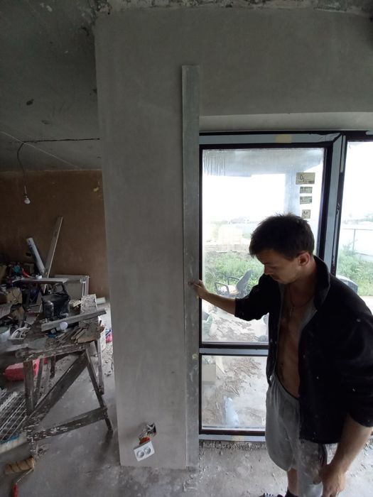 Штукатурка стін під шпалери 220/380в