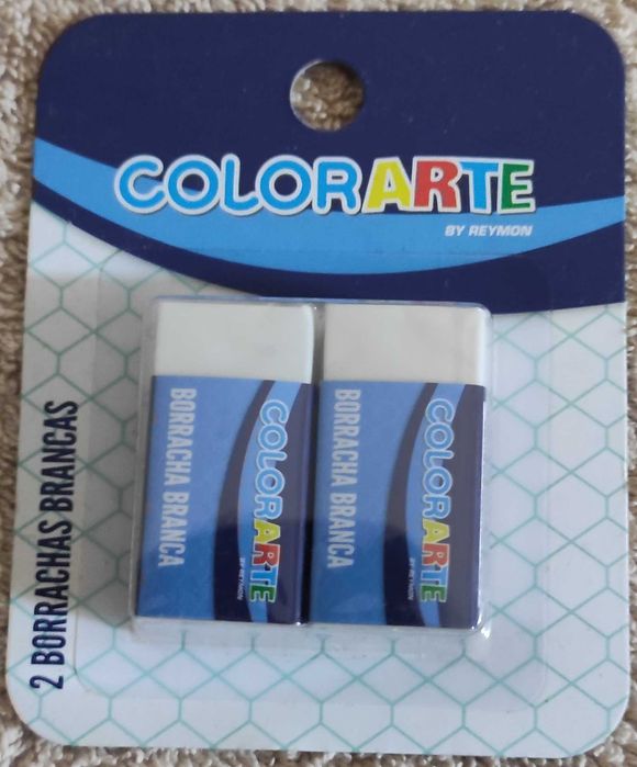 Pack com 2 Borrachas Colorarte - Novas, Embalagem Original!