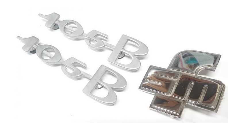 Syrena 105B Bosto emblemat emblematy napis komplet -3 sztuki NOWE!