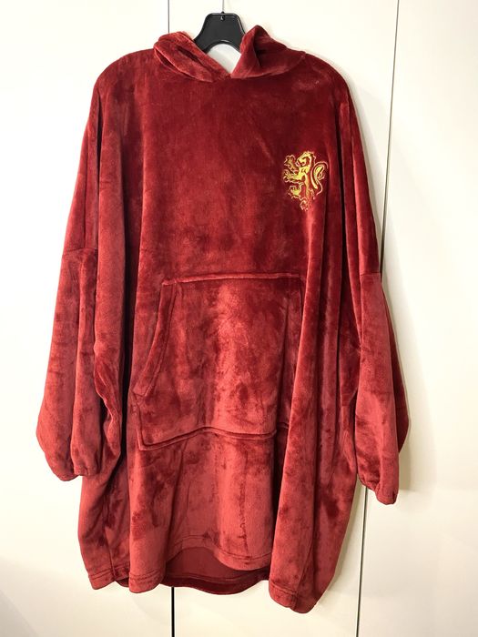 Bluza ciepła puszysta luźna one size hoodie Harry Potter Gryffindor