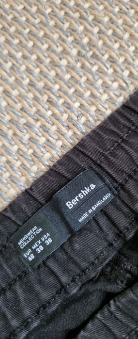 Spodnie Czarne Męskie 48